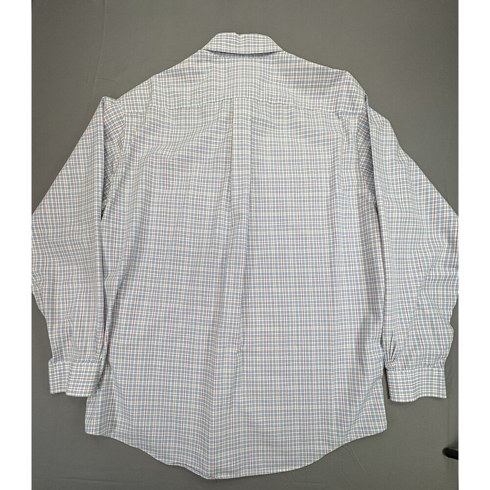 Brooks Brother’s Men’s Large Non-Iron 100% Cotton Plaid Multicolor Button Down - Picture 2 of 8